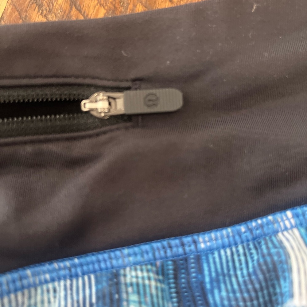 Lululemon Athletica Blue and Black Athletic Shorts - Picture 6 of 8